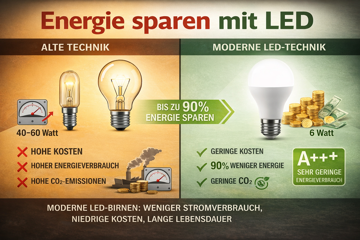 Energie sparen mit Licht und LED