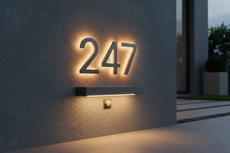 Hausnummern (beleuchtet & unbeleuchtet)