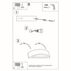 Wandleuchte Keramik ATENA Sollux Lighting