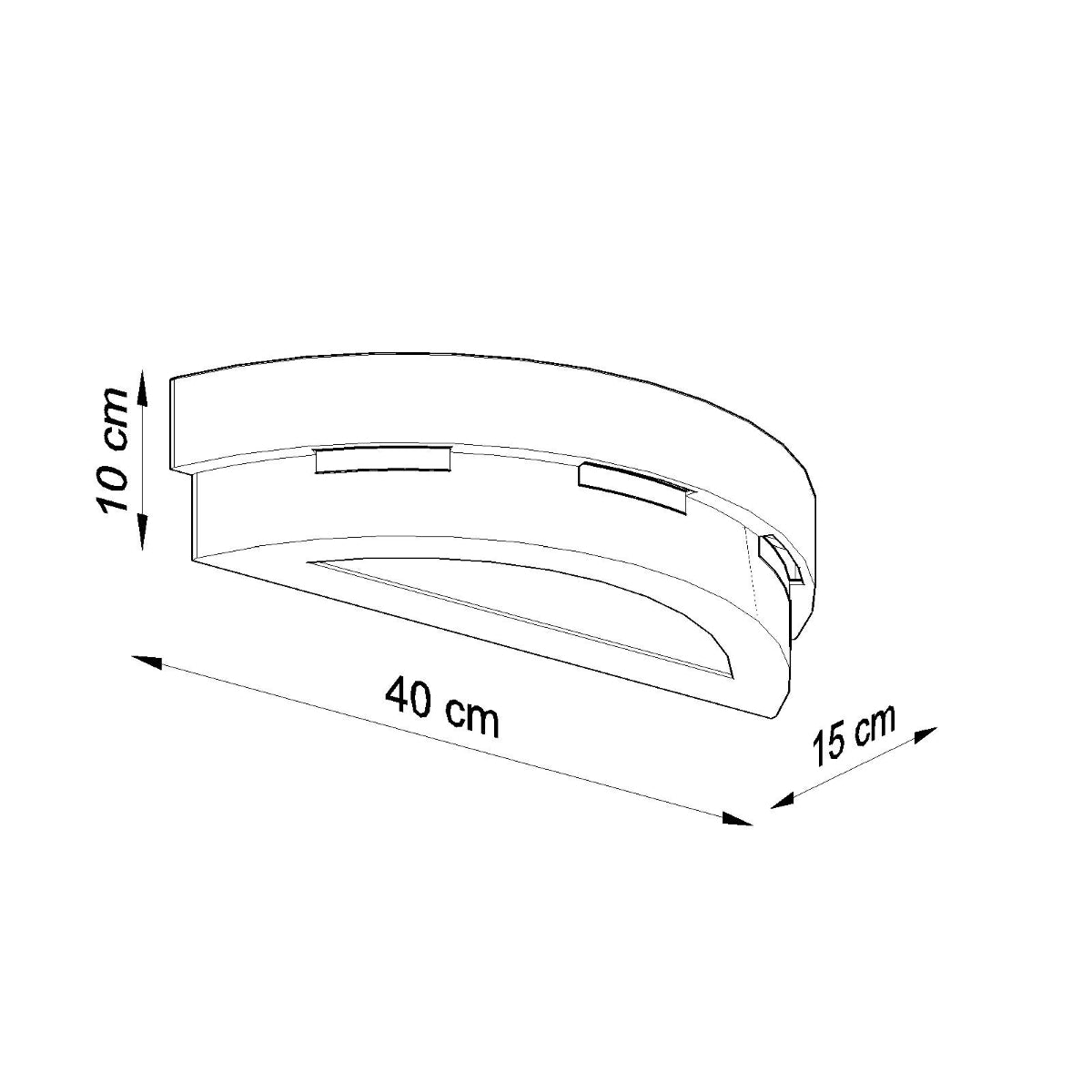 Wandleuchte Keramik HELIOS Sollux Lighting