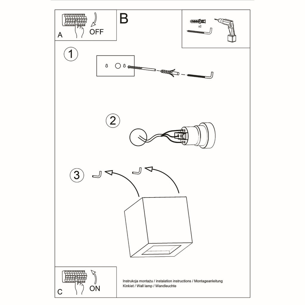 Wandleuchte Keramik LEO Sollux Lighting
