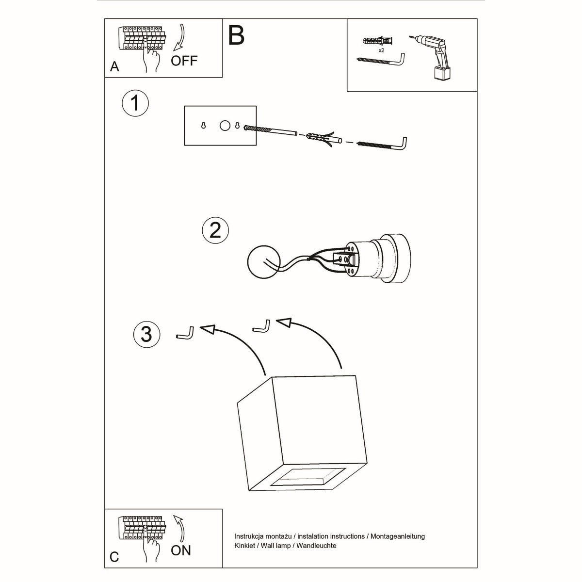 Wandleuchte Keramik LEO Sollux Lighting