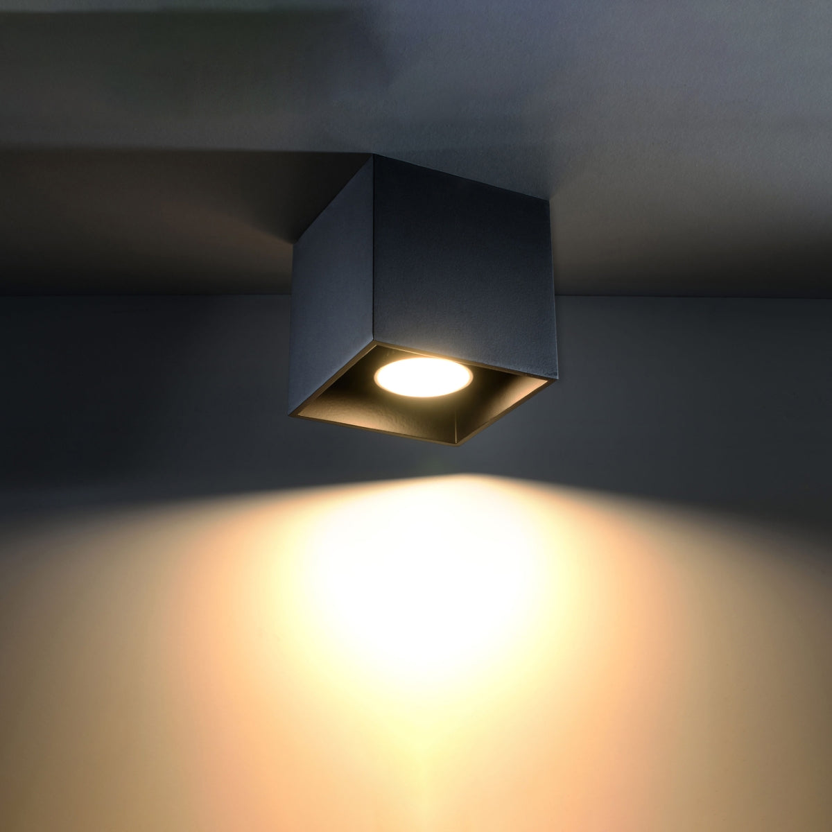 Deckenleuchte - Spot - Strahler QUAD 1 schwarz Sollux Lighting