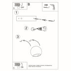 Wandleuchte Keramik GLOBE Sollux Lighting
