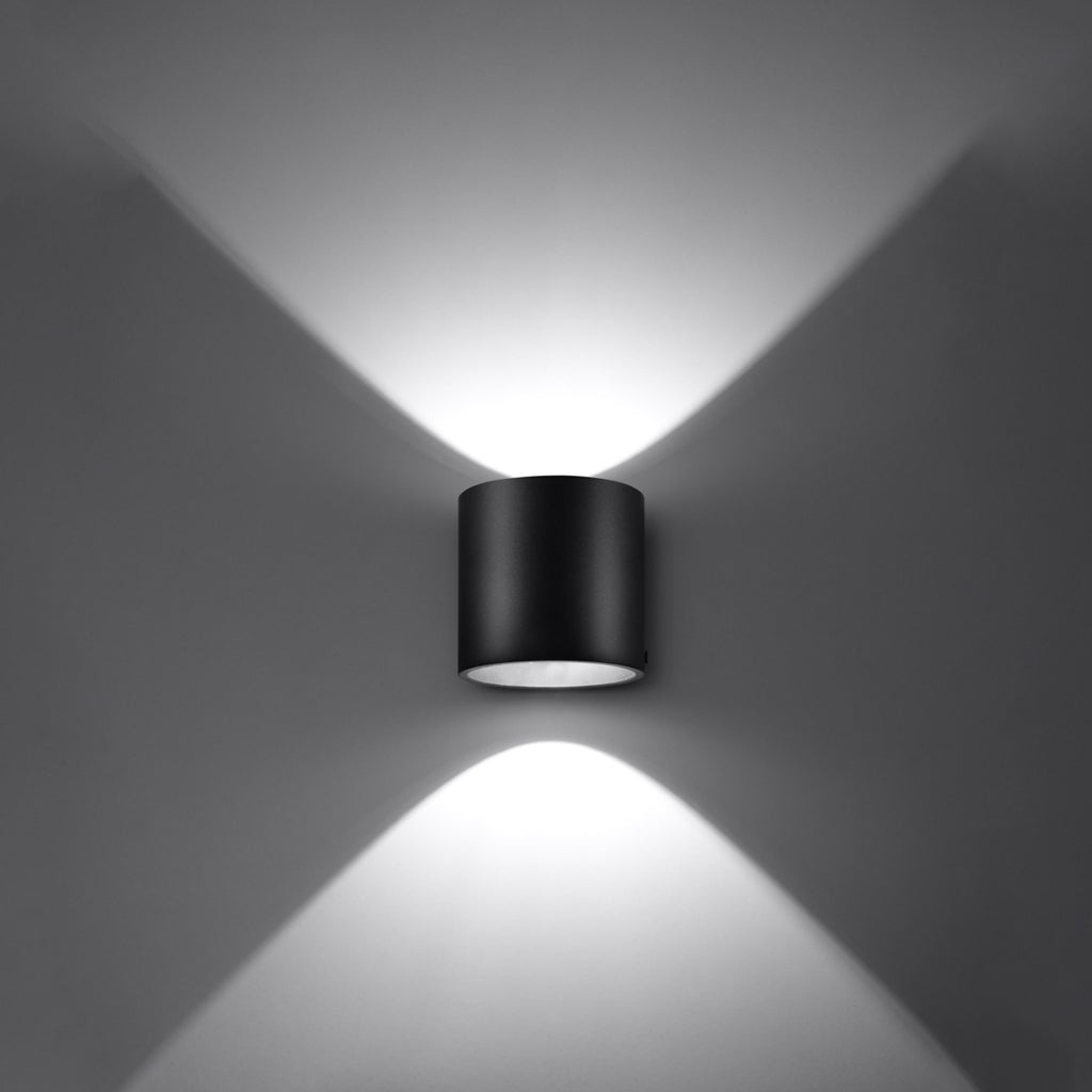 Wandleuchte ORBIS 1 schwarz Sollux Lighting