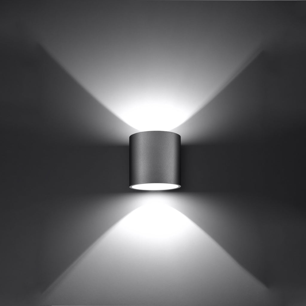 Wandleuchte ORBIS 1 grau Sollux Lighting