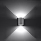 Wandleuchte ORBIS 1 grau Sollux Lighting