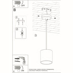 Pendelleuchte ORBIS 1 schwarz Sollux Lighting