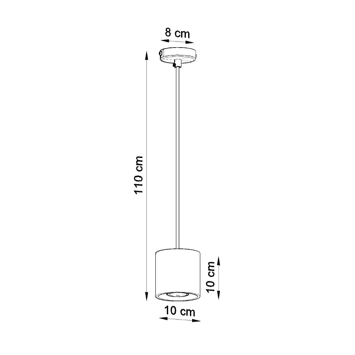 Pendelleuchte ORBIS 1 weiß Sollux Lighting