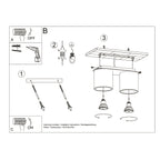 Deckenleuchte - Spot - Strahler ORBIS 2 schwarz Sollux Lighting