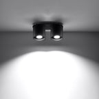 Deckenleuchte - Spot - Strahler ORBIS 2 schwarz Sollux Lighting