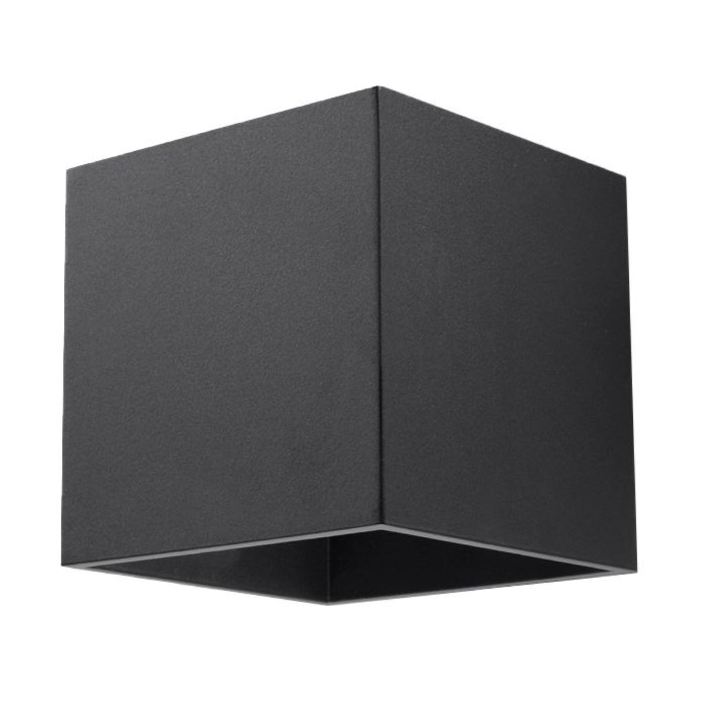 Wandleuchte QUAD 1 schwarz Sollux Lighting