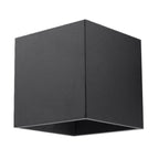Wandleuchte QUAD 1 schwarz Sollux Lighting
