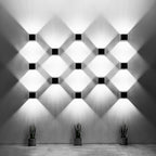 Wandleuchte QUAD 1 schwarz Sollux Lighting