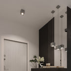 Wandleuchte QUAD 1 grau Sollux Lighting
