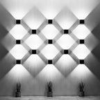 Wandleuchte QUAD 1 grau Sollux Lighting