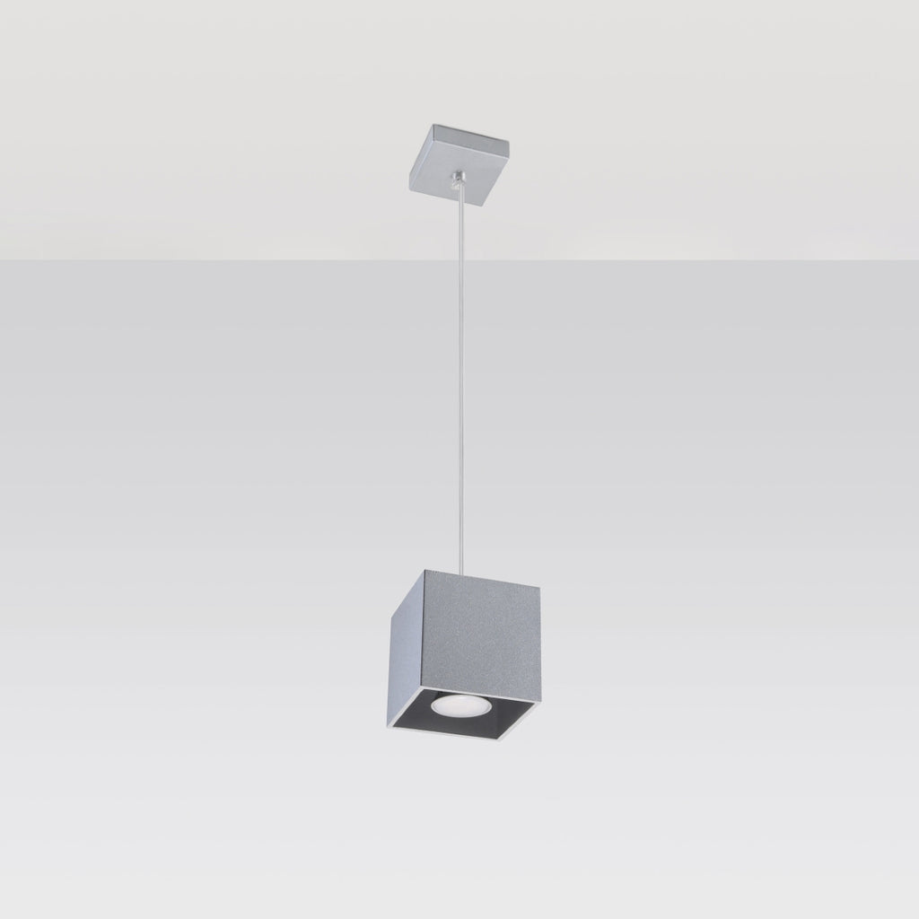Pendelleuchte QUAD 1 grau Sollux Lighting