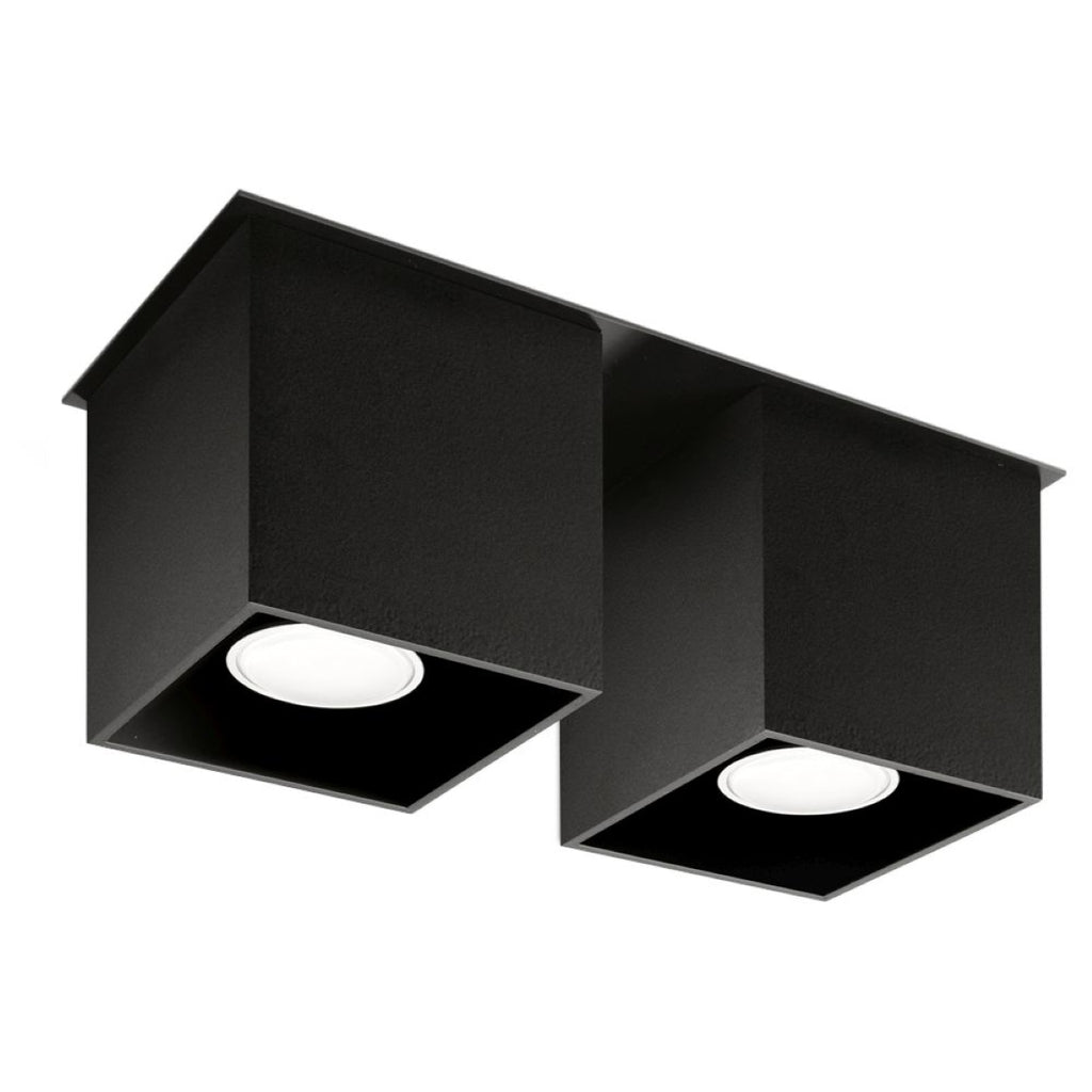 Deckenleuchte - Spot - Strahler QUAD 2 schwarz Sollux Lighting