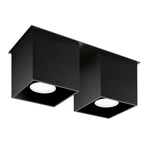 Deckenleuchte - Spot - Strahler QUAD 2 schwarz Sollux Lighting