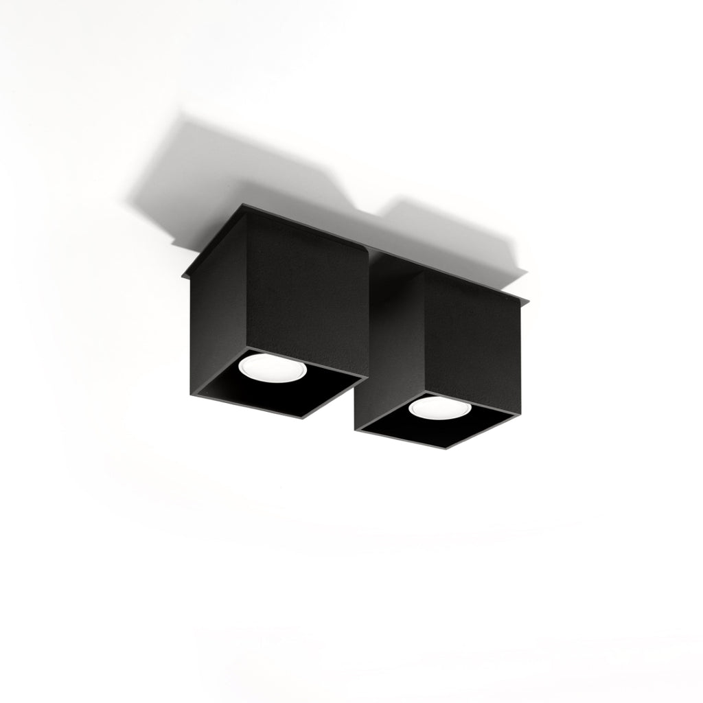 Deckenleuchte - Spot - Strahler QUAD 2 schwarz Sollux Lighting