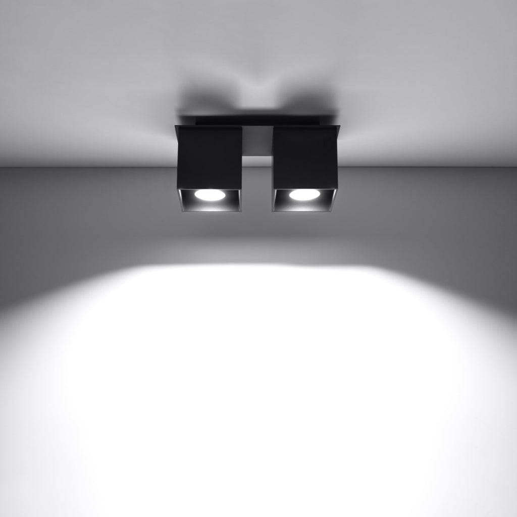 Deckenleuchte - Spot - Strahler QUAD 2 schwarz Sollux Lighting