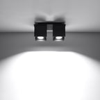 Deckenleuchte - Spot - Strahler QUAD 2 schwarz Sollux Lighting