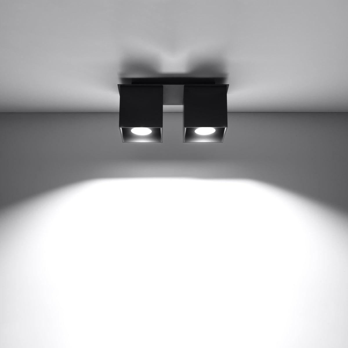 Deckenleuchte - Spot - Strahler QUAD 2 schwarz Sollux Lighting