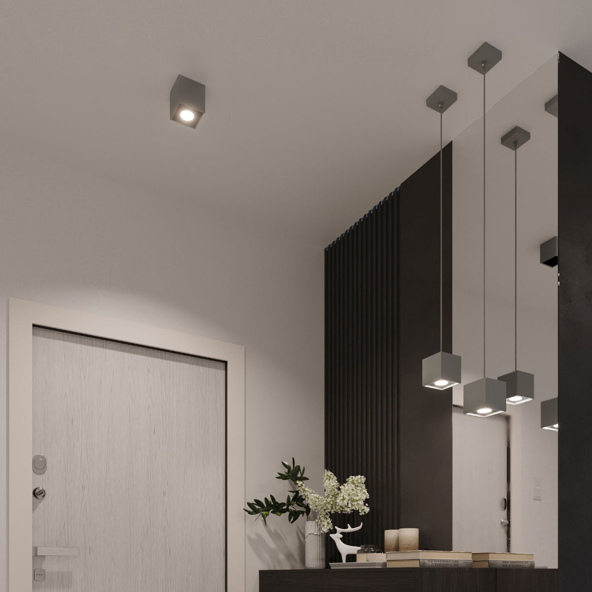 Deckenleuchte - Spot - Strahler QUAD 2 grau Sollux Lighting