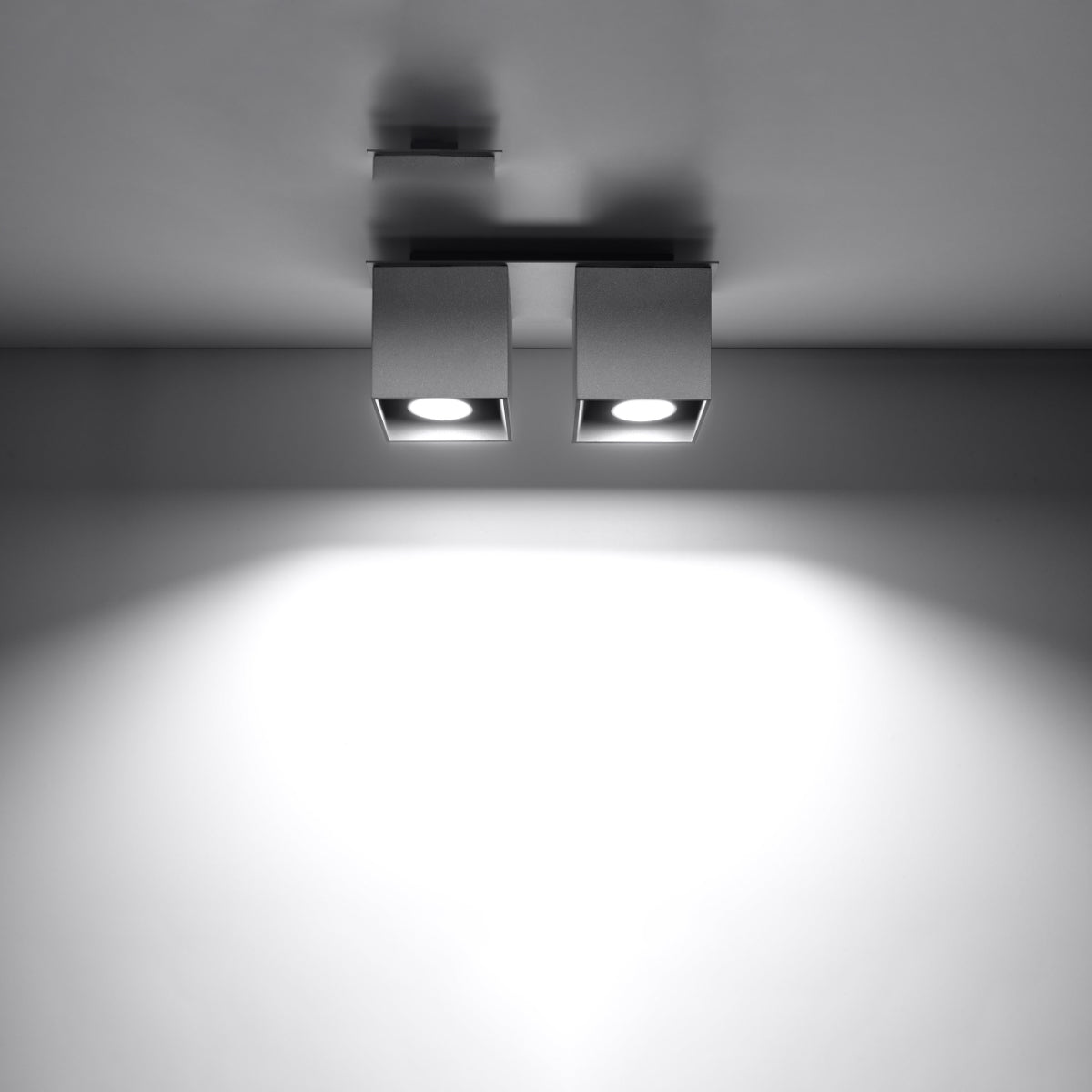 Deckenleuchte - Spot - Strahler QUAD 2 grau Sollux Lighting