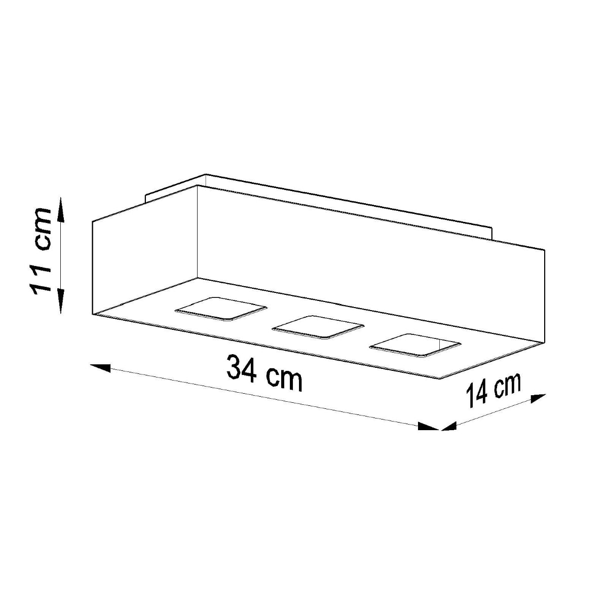 Deckenleuchte - Spot - Strahler MONO 3 weiß Sollux Lighting