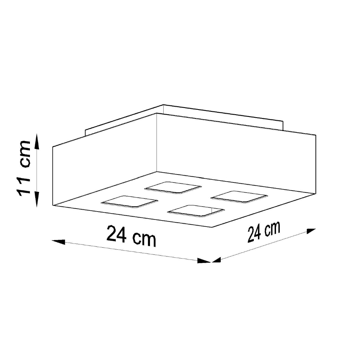 Deckenleuchte - Spot - Strahler MONO 4 weiß Sollux Lighting