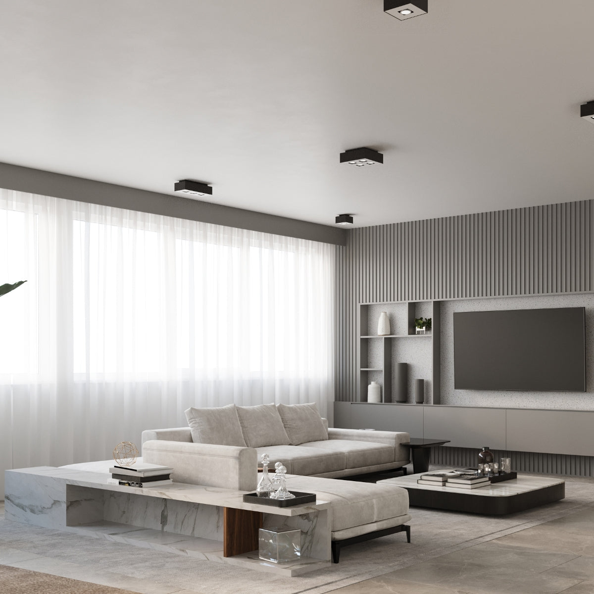 Deckenleuchte - Spot - Strahler MONO 1 schwarz Sollux Lighting