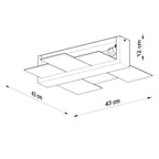Deckenleuchte FENIKS 2 Wenge Sollux Lighting