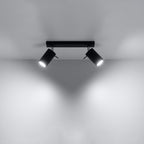 Deckenleuchte - Spot - Strahler RING 2 schwarz Sollux Lighting
