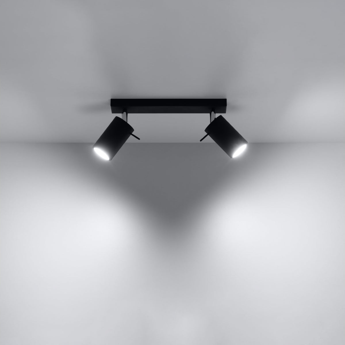 Deckenleuchte - Spot - Strahler RING 2 schwarz Sollux Lighting