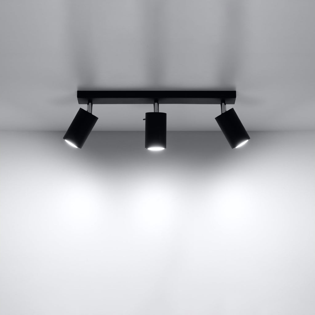 Deckenleuchte - Spot - Strahler RING 3 schwarz Sollux Lighting
