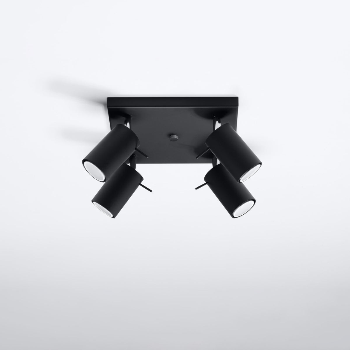 Deckenleuchte - Spot - Strahler RING 4 schwarz Sollux Lighting