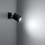 Wandleuchte MERIDA schwarz Sollux Lighting