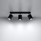 Deckenleuchte - Spot - Strahler MERIDA 3 schwarz Sollux Lighting