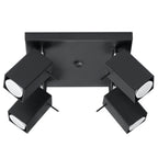 Deckenleuchte - Spot - Strahler MERIDA 4 schwarz Sollux Lighting