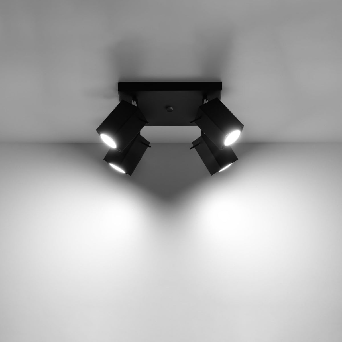 Deckenleuchte - Spot - Strahler MERIDA 4 schwarz Sollux Lighting