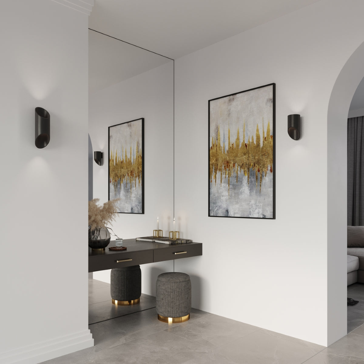 Wandleuchte PENNE 30 schwarz Sollux Lighting