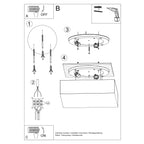 Deckenleuchte HORUS 35 grau Sollux Lighting