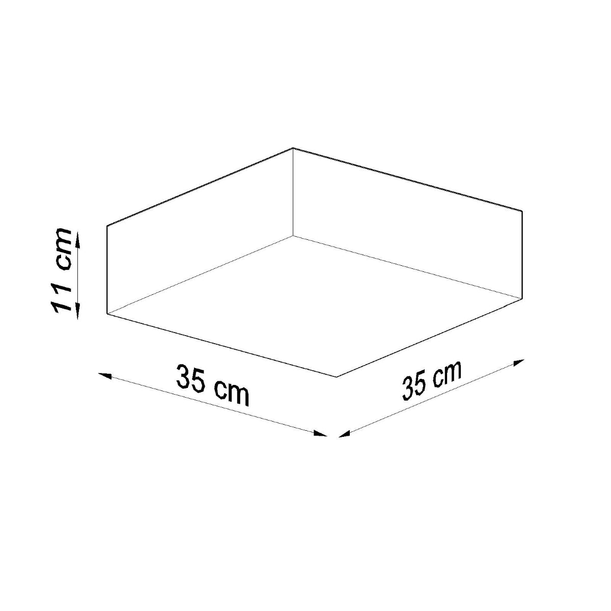 Deckenleuchte HORUS 35 weiß Sollux Lighting