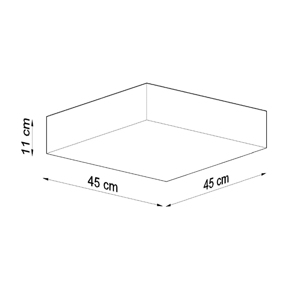 Deckenleuchte HORUS 45 grau Sollux Lighting