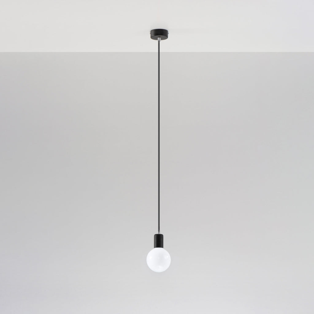 Pendelleuchte EDISON schwarz Sollux Lighting
