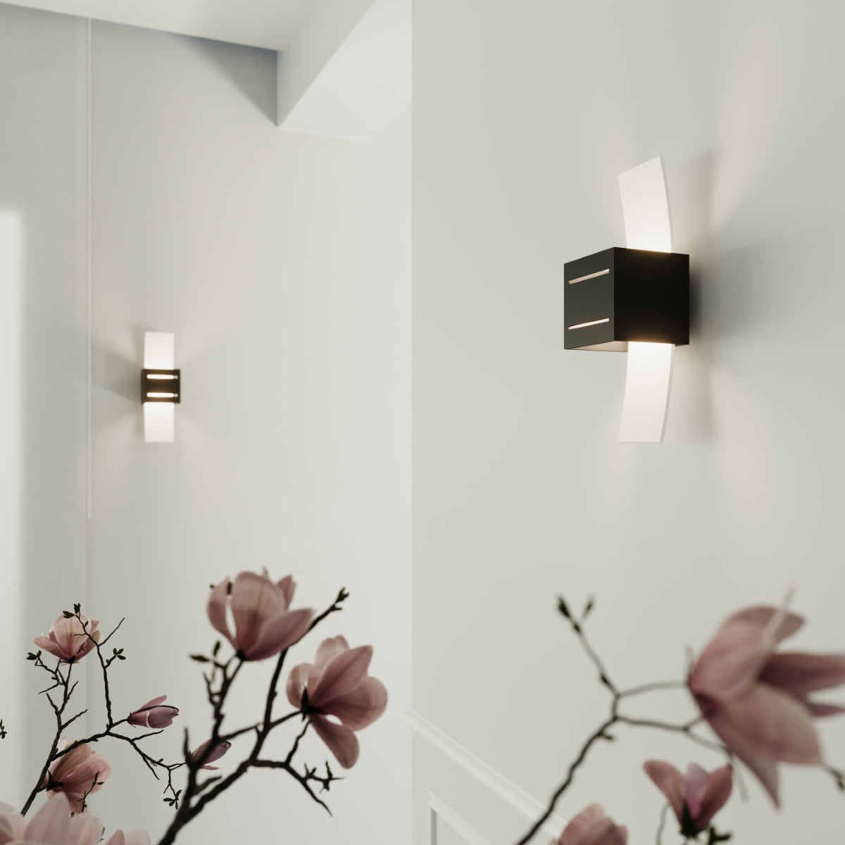 Wandleuchte LORETO schwarz Sollux Lighting