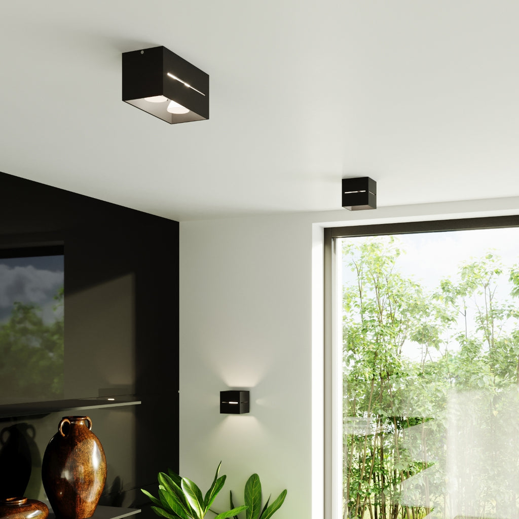Wandleuchte LOBO schwarz Sollux Lighting