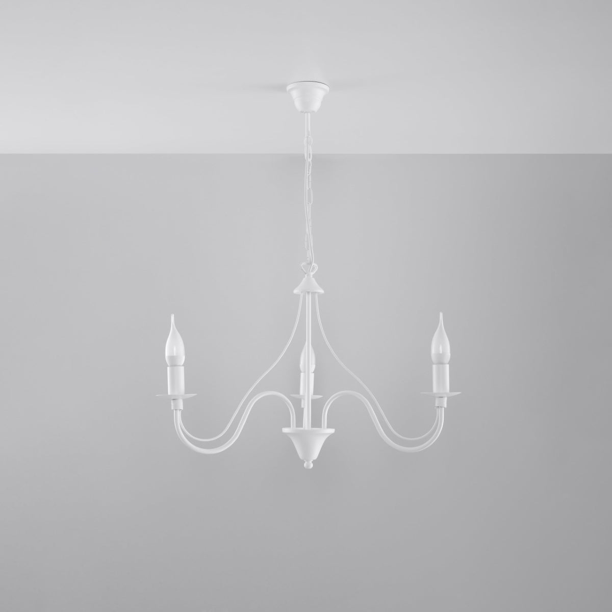 Pendelleuchte MINERWA 3 weiß Sollux Lighting