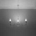 Pendelleuchte MINERWA 3 weiß Sollux Lighting